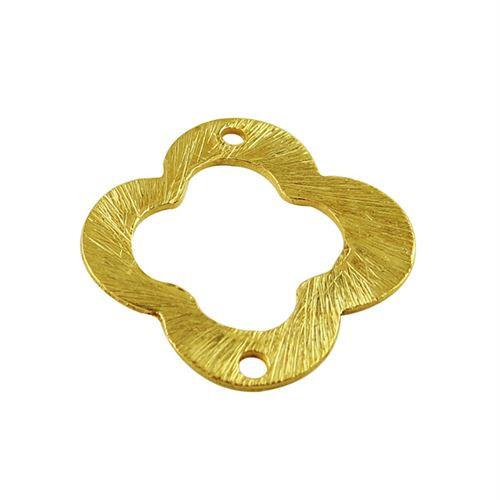 BG-251-14MM 18K Gold Overlay Flower Shape Chip Bead Beads Bali Designs Inc 