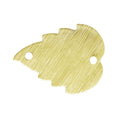 Handcrafted leaf chip bead with 18K Gold Overlay Over Copper from India