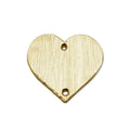 Handcrafted heart shape chip bead with 18K Gold Overlay Over Copper from India