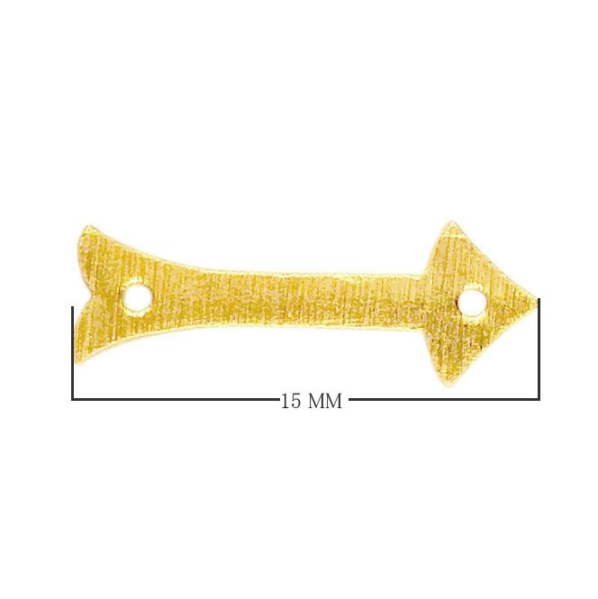 BG-269 18K Gold Overlay Arrow Shape Chip Bead Beads Bali Designs Inc 