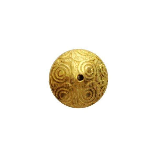 BG-315 18K Gold Overlay Motif Bead Beads Bali Designs Inc 