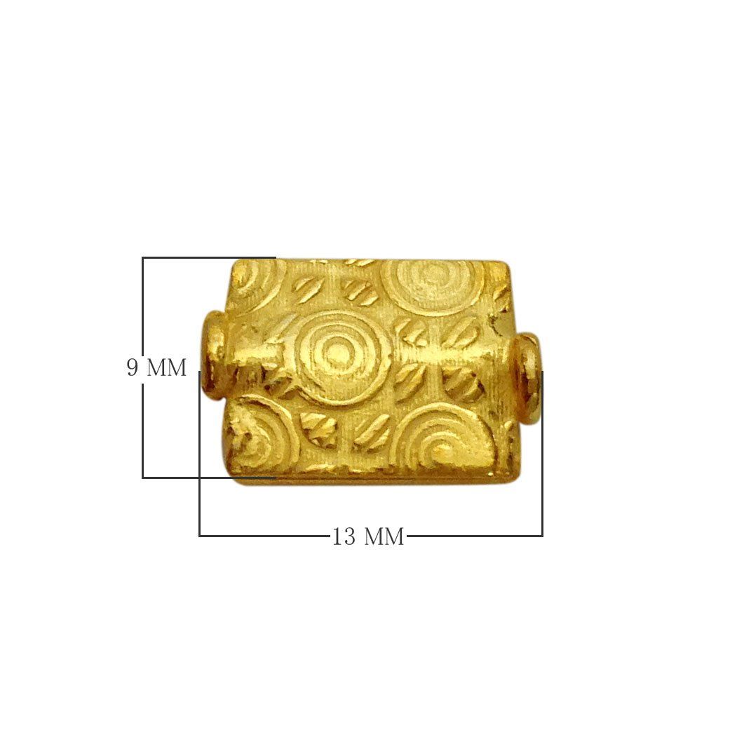 BG-320 18K Gold Overlay Motif Bead Beads Bali Designs Inc 