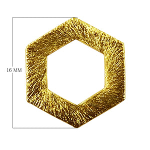 18K Gold Overlay beaded spacer bead with rope detailing, copper base, handcrafted jewelry component from India