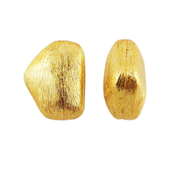BG-368 18K Gold Overlay Brushed Bead Beads Bali Designs Inc 