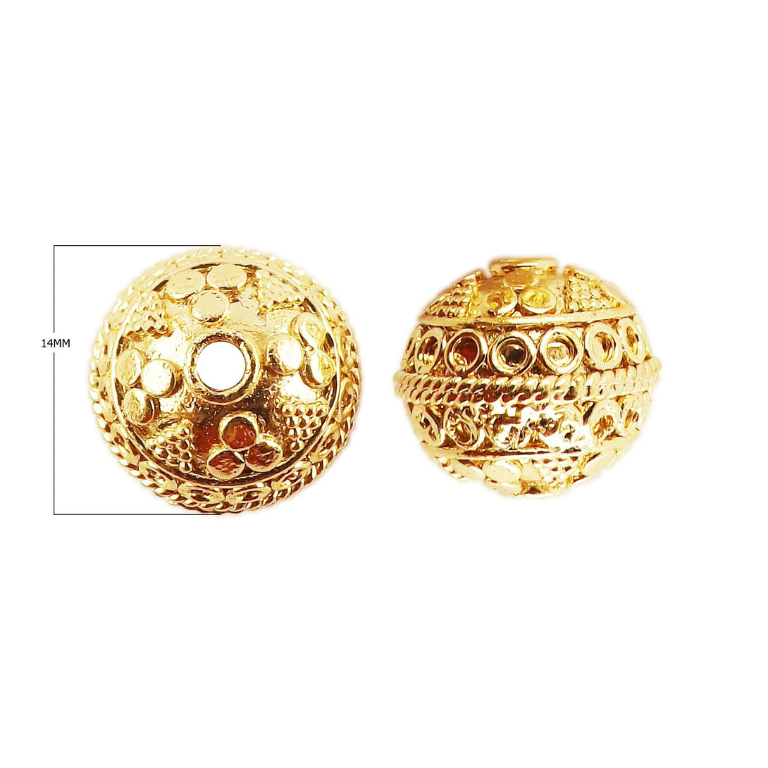 BG-369 18K Gold Overlay Bali Bead Beads Bali Designs Inc 