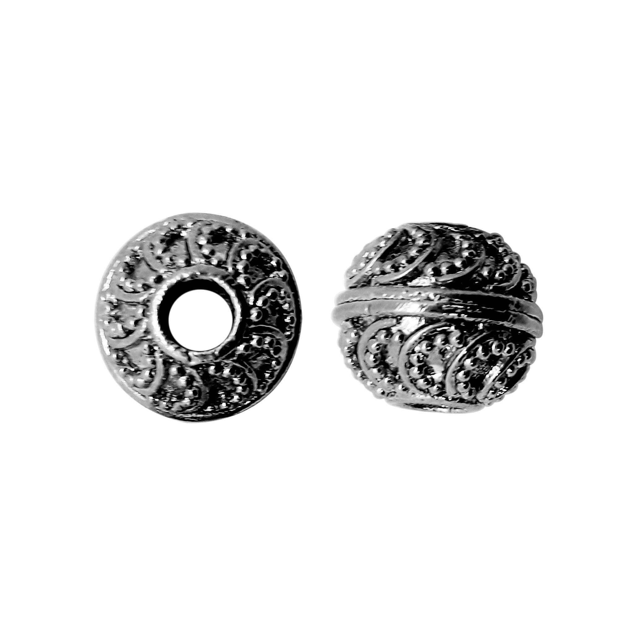 BR-146 Black Rhodium Overlay Bali Bead Beads Bali Designs Inc 