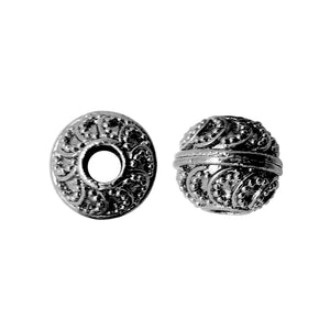 BR-146 Black Rhodium Overlay Bali Bead Beads Bali Designs Inc 