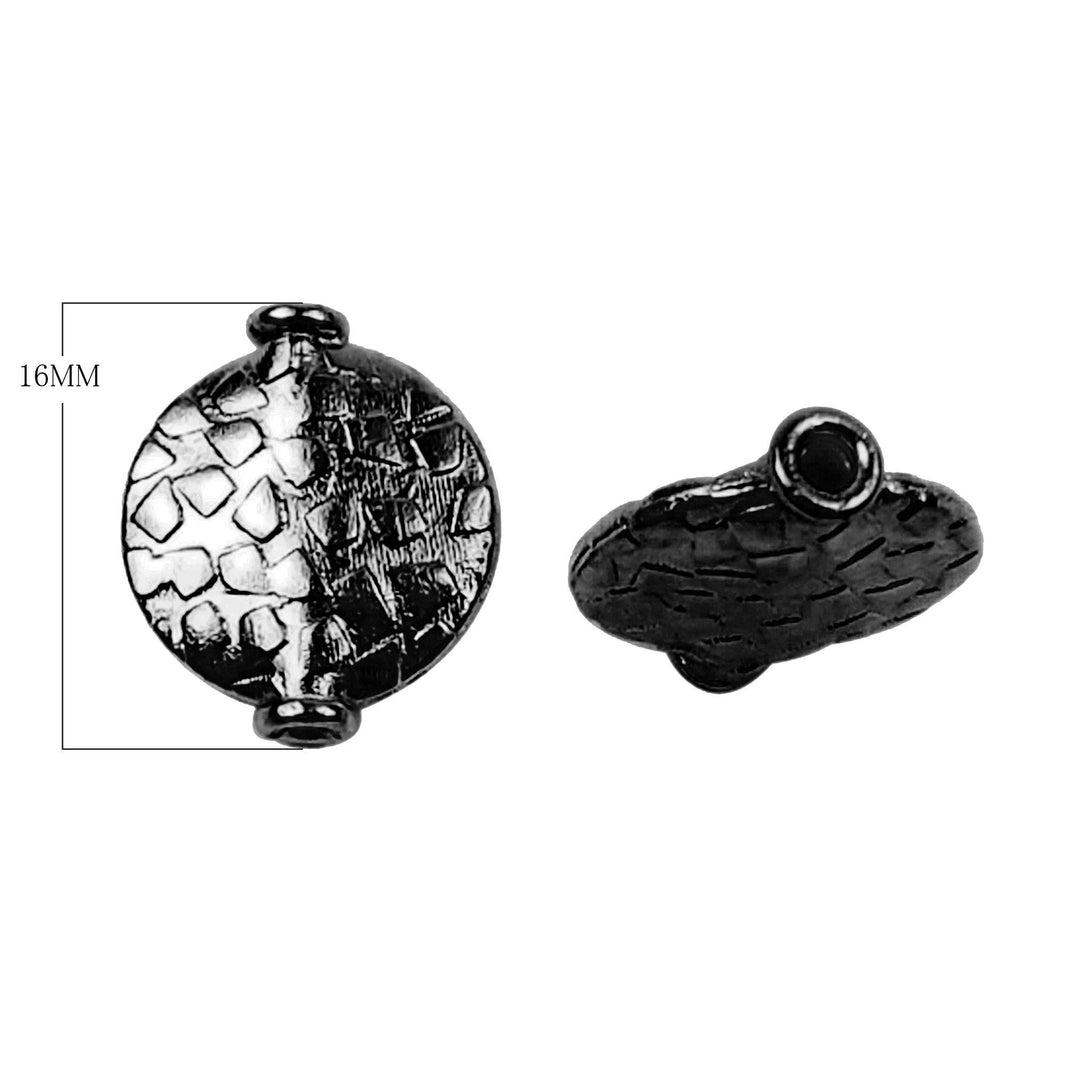 BR-165 Black Rhodium Overlay Motif Bead Beads Bali Designs Inc 