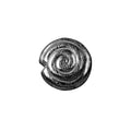 Black rhodium overlay copper spiral disc bead handcrafted in India for wholesale jewelry