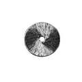 Black rhodium overlay copper radial textured disc bead handcrafted in India for wholesale jewelry