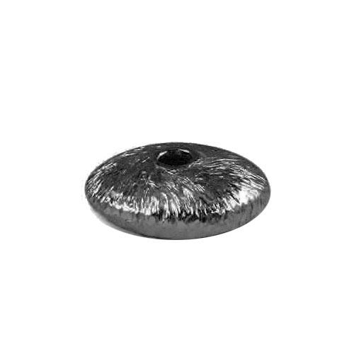 Black rhodium overlay copper flat donut bead handcrafted in India for wholesale jewelry