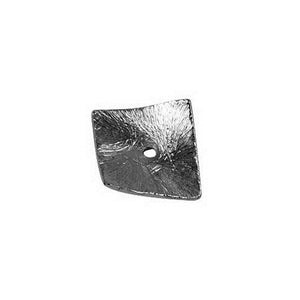 Black rhodium overlay over copper square textured connector handcrafted in India for wholesale jewelry making