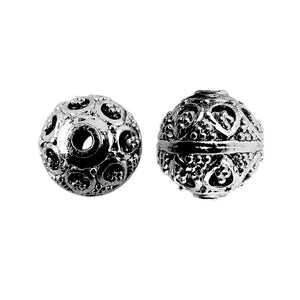 BR-259 Black Rhodium Overlay Bali Bead Beads Bali Designs Inc 
