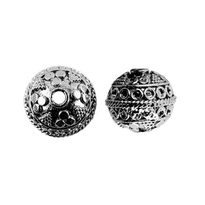 BR-369 Black Rhodium Overlay Bali Bead Beads Bali Designs Inc 