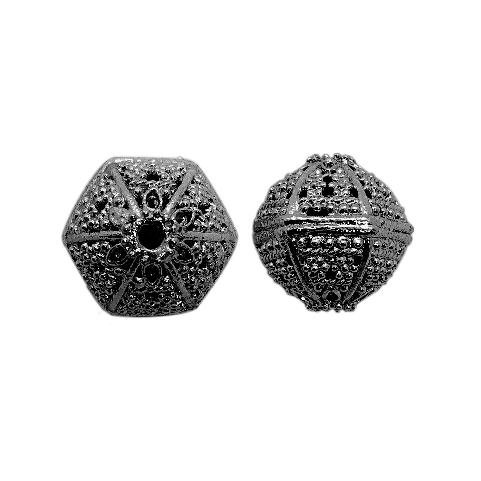 BR-376 Black Rhodium Overlay Bali Bead Beads Bali Designs Inc 