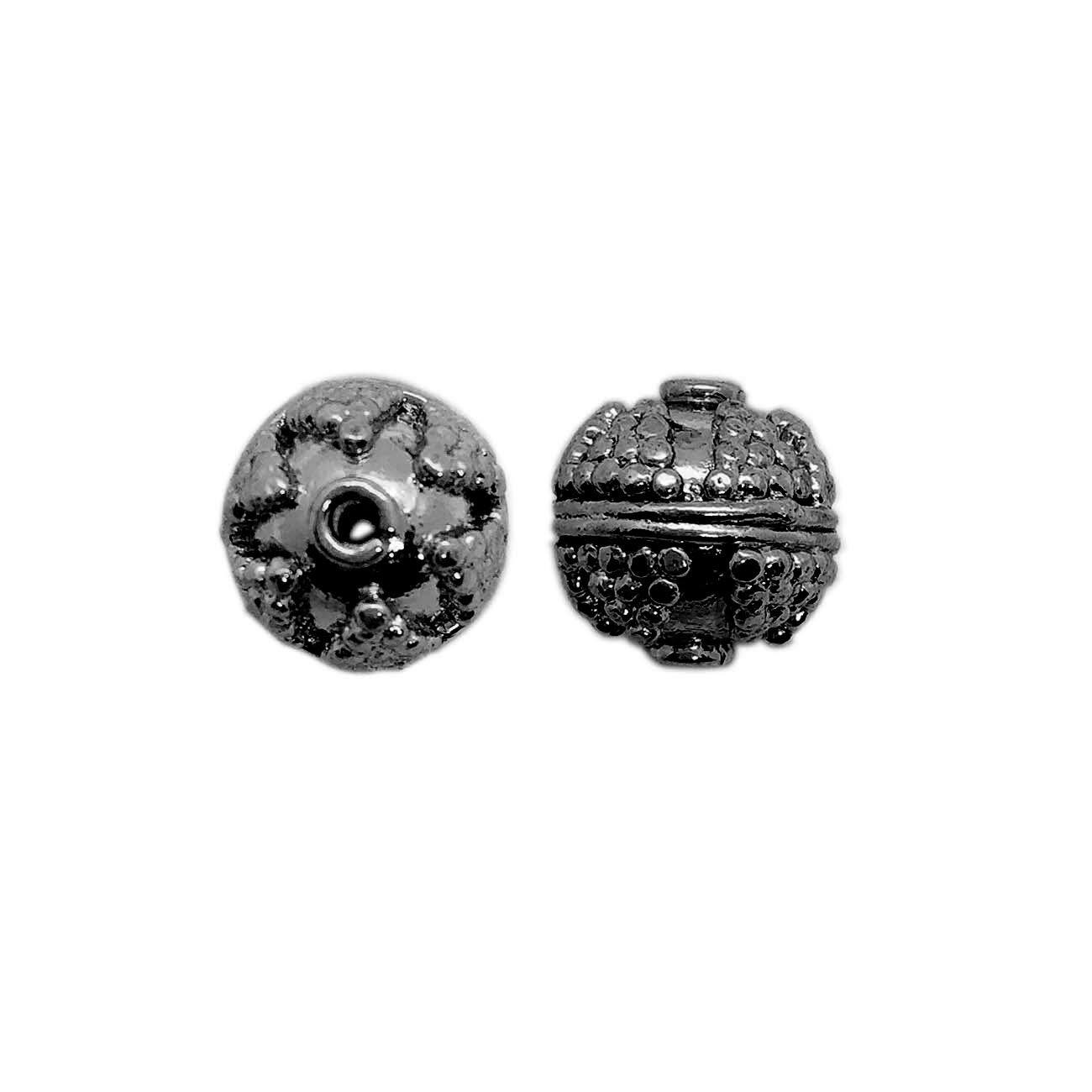 BR-384 Black Rhodium Overlay Bali Bead Beads Bali Designs Inc 