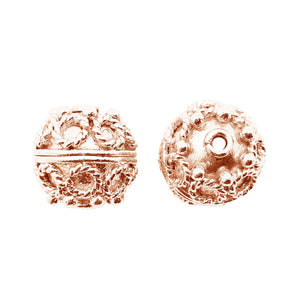 BRG-109 Rose Gold Overlay Bali Bead Beads Bali Designs Inc 