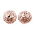 BRG-116 Rose Gold Overlay Bali Bead Beads Bali Designs Inc 