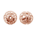 BRG-121 Rose Gold Overlay Bali Bead Beads Bali Designs Inc 