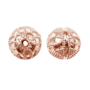 BRG-121 Rose Gold Overlay Bali Bead Beads Bali Designs Inc 