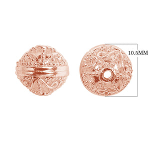 BRG-123 Rose Gold Overlay Bali Bead Beads Bali Designs Inc 