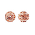 BRG-134 Rose Gold Overlay Bali Bead Beads Bali Designs Inc 