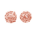 BRG-135 Rose Gold Overlay Bali Bead Beads Bali Designs Inc 