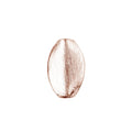 Rose gold overlay copper oval bead handcrafted in India for wholesale jewelry making