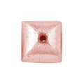 BRG-187-12MM Rose Gold Overlay Square Shape Brushed Bead Beads Bali Designs Inc 