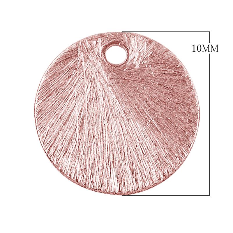 BRG-217-10MM Rose Gold Overlay Round Shape Chip Bead Beads Bali Designs Inc 