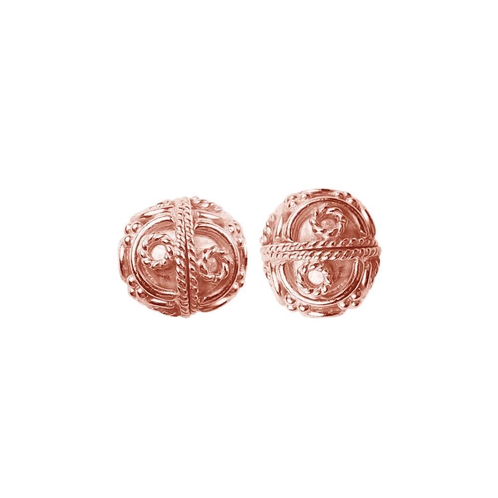 BRG-349 Rose Gold Overlay Bali Bead Beads Bali Designs Inc 