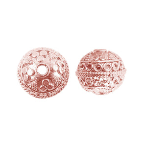 BRG-369 Rose Gold Overlay Bali Bead Beads Bali Designs Inc 