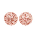 BRG-371 Rose Gold Overlay Bali Bead Beads Bali Designs Inc 