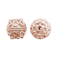 BRG-374 Rose Gold Overlay Bali Bead Beads Bali Designs Inc 