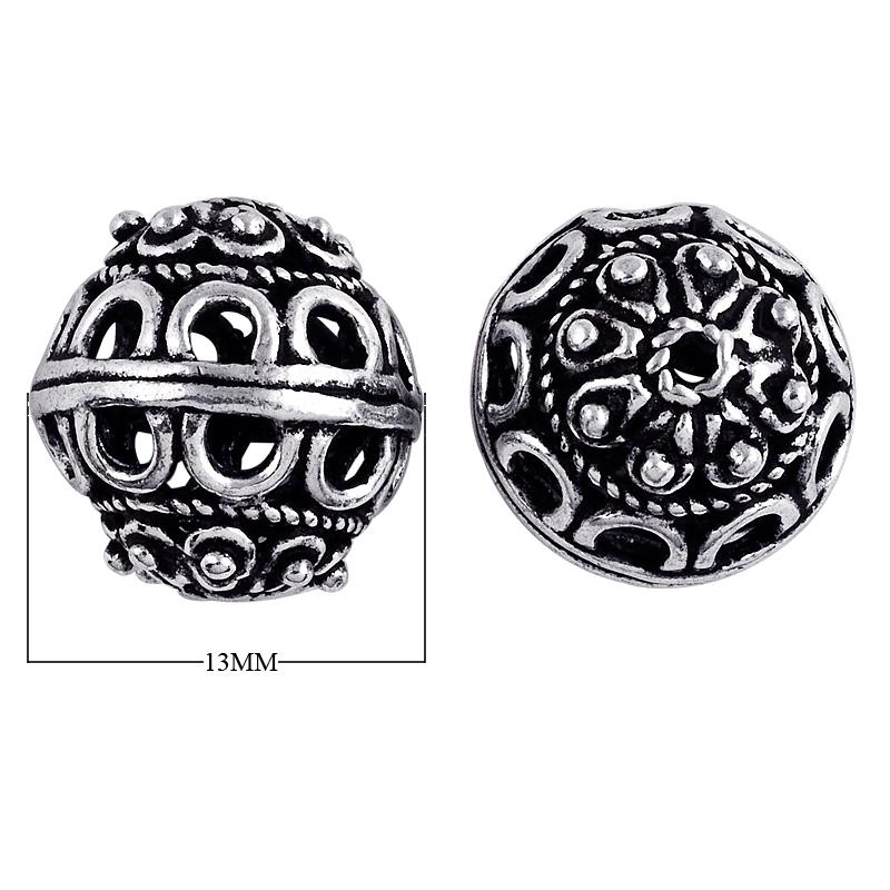 BSF-100 Silver Overlay Bali Bead Beads Bali Designs Inc 
