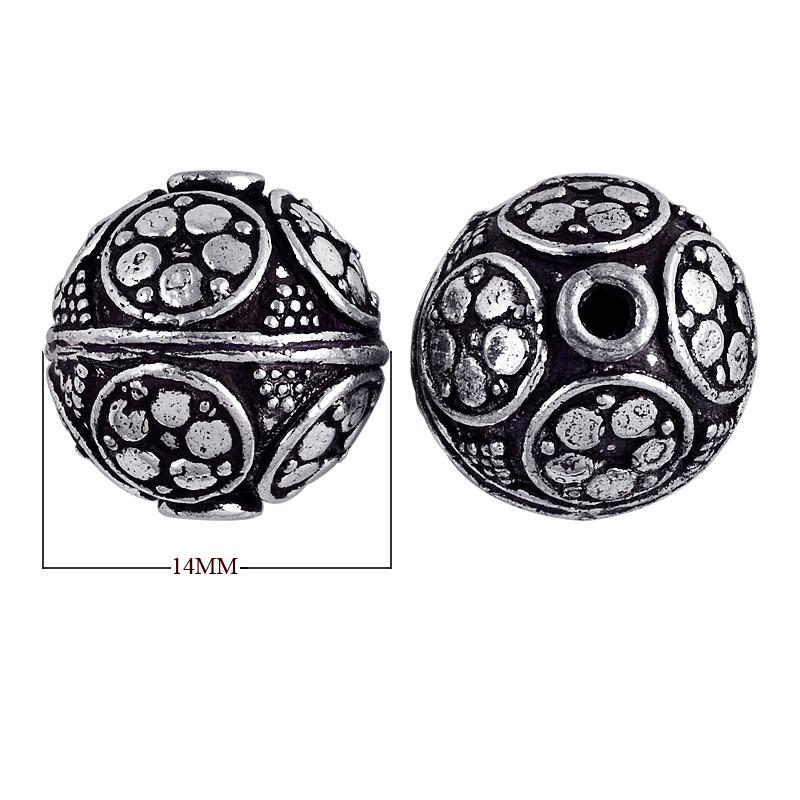 BSF-110 Silver Overlay Bali Bead Beads Bali Designs Inc 