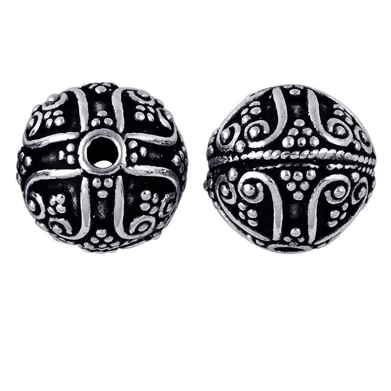 BSF-113 Silver Overlay Bali Bead Beads Bali Designs Inc 