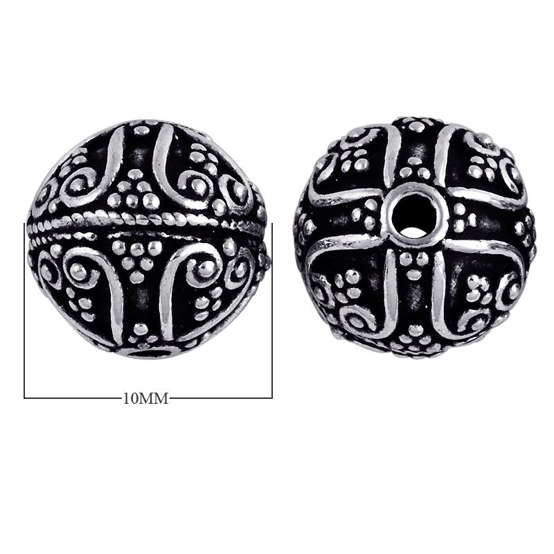 BSF-113 Silver Overlay Bali Bead Beads Bali Designs Inc 