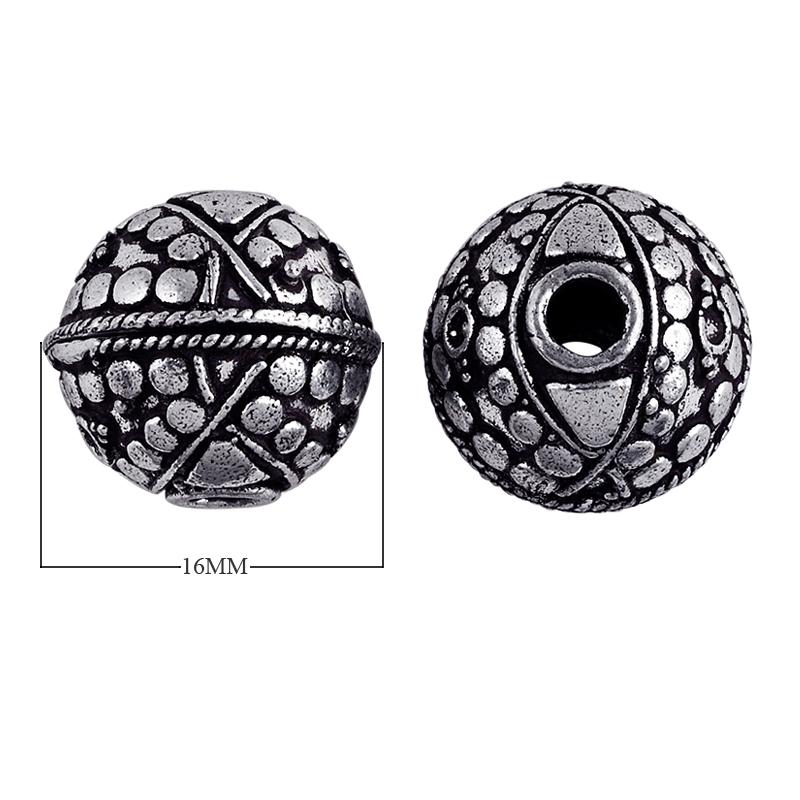 BSF-116 Silver Overlay Bali Bead Beads Bali Designs Inc 