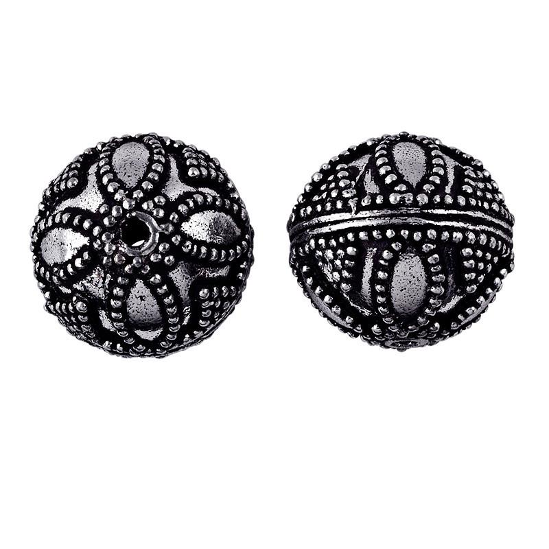 BSF-121 Silver Overlay Bali Bead Beads Bali Designs Inc 