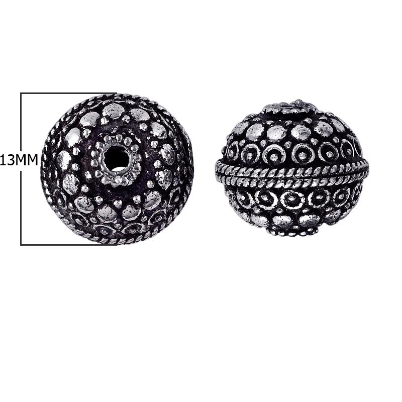 BSF-122 Silver Overlay Bali Bead Beads Bali Designs Inc 