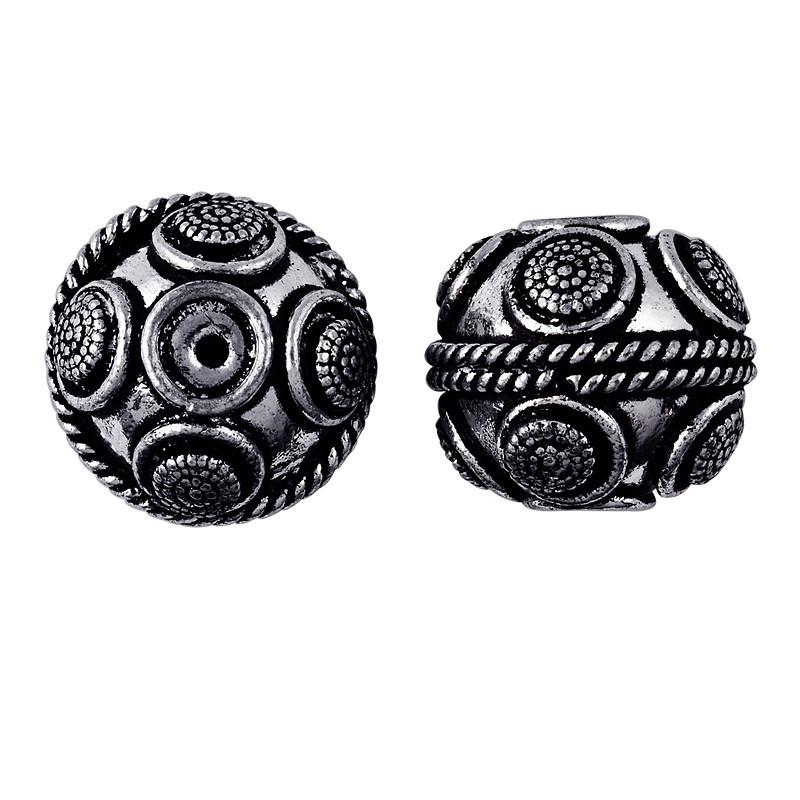 BSF-132 Silver Overlay Bali Bead Beads Bali Designs Inc 