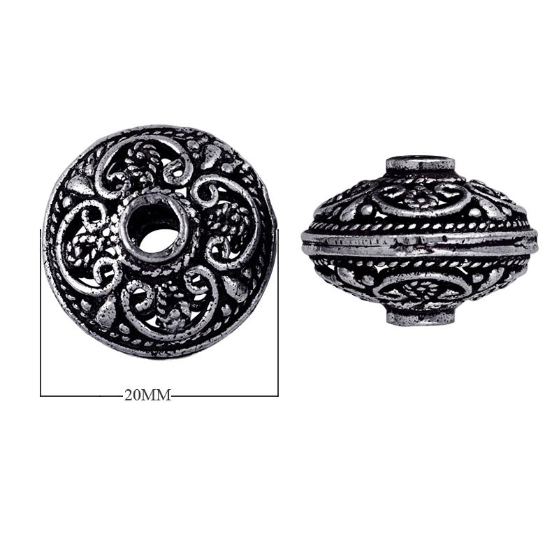 BSF-133 Silver Overlay Bali Bead Beads Bali Designs Inc 