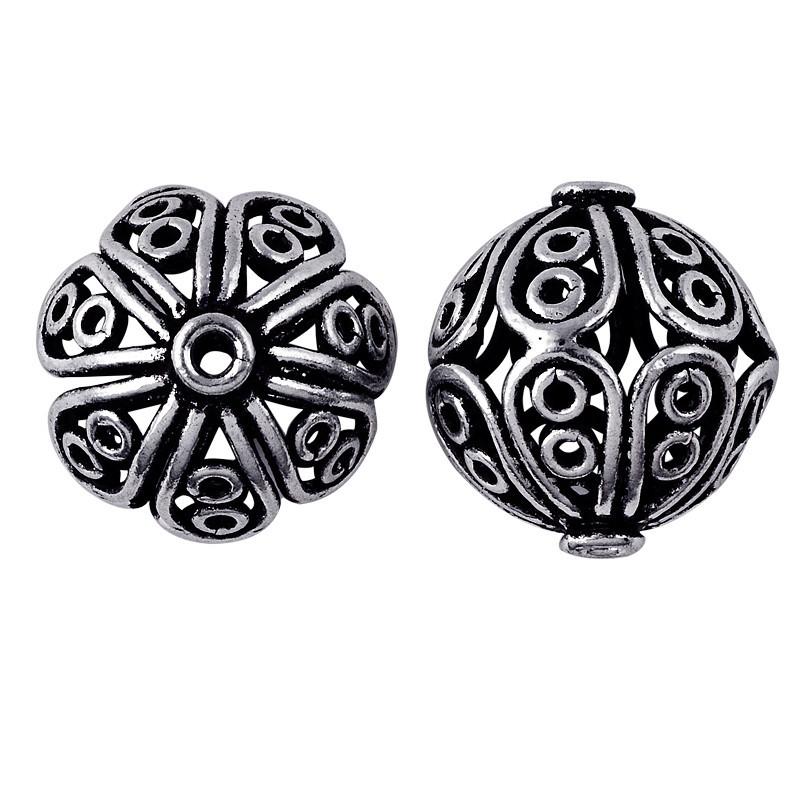 BSF-136 Silver Overlay Bali Bead Beads Bali Designs Inc 