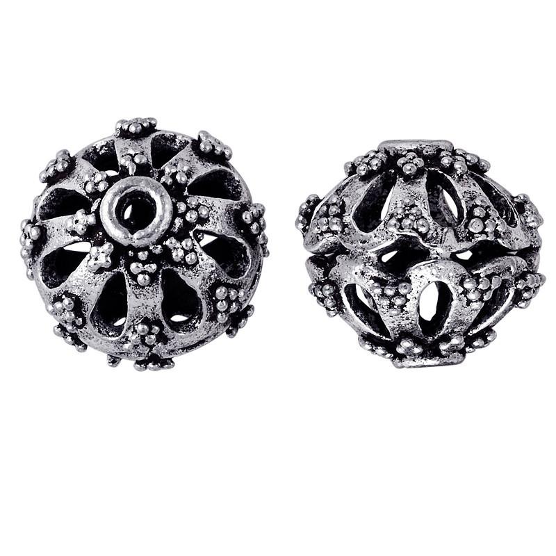 BSF-137 Silver Overlay Bali Bead Beads Bali Designs Inc 