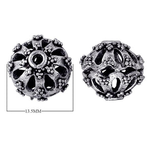 BSF-137 Silver Overlay Bali Bead Beads Bali Designs Inc 