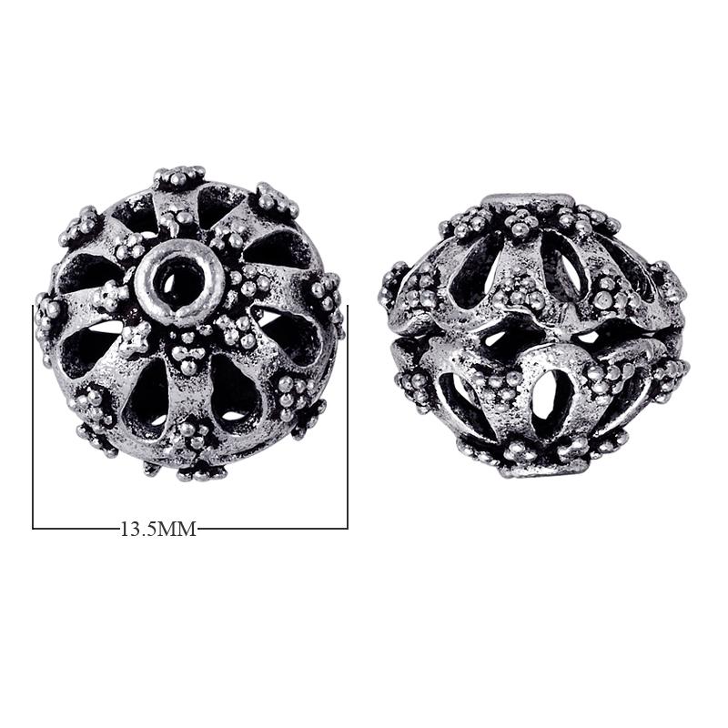 BSF-137 Silver Overlay Bali Bead Beads Bali Designs Inc 