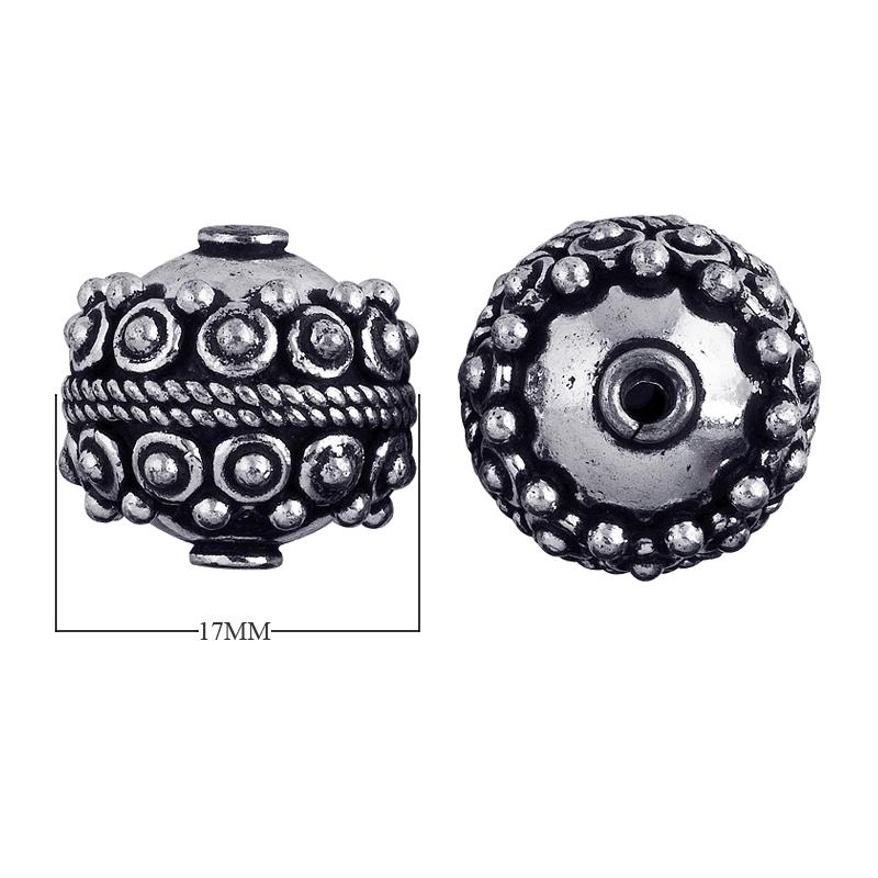 BSF-148 Silver Overlay Bali Bead Beads Bali Designs Inc 