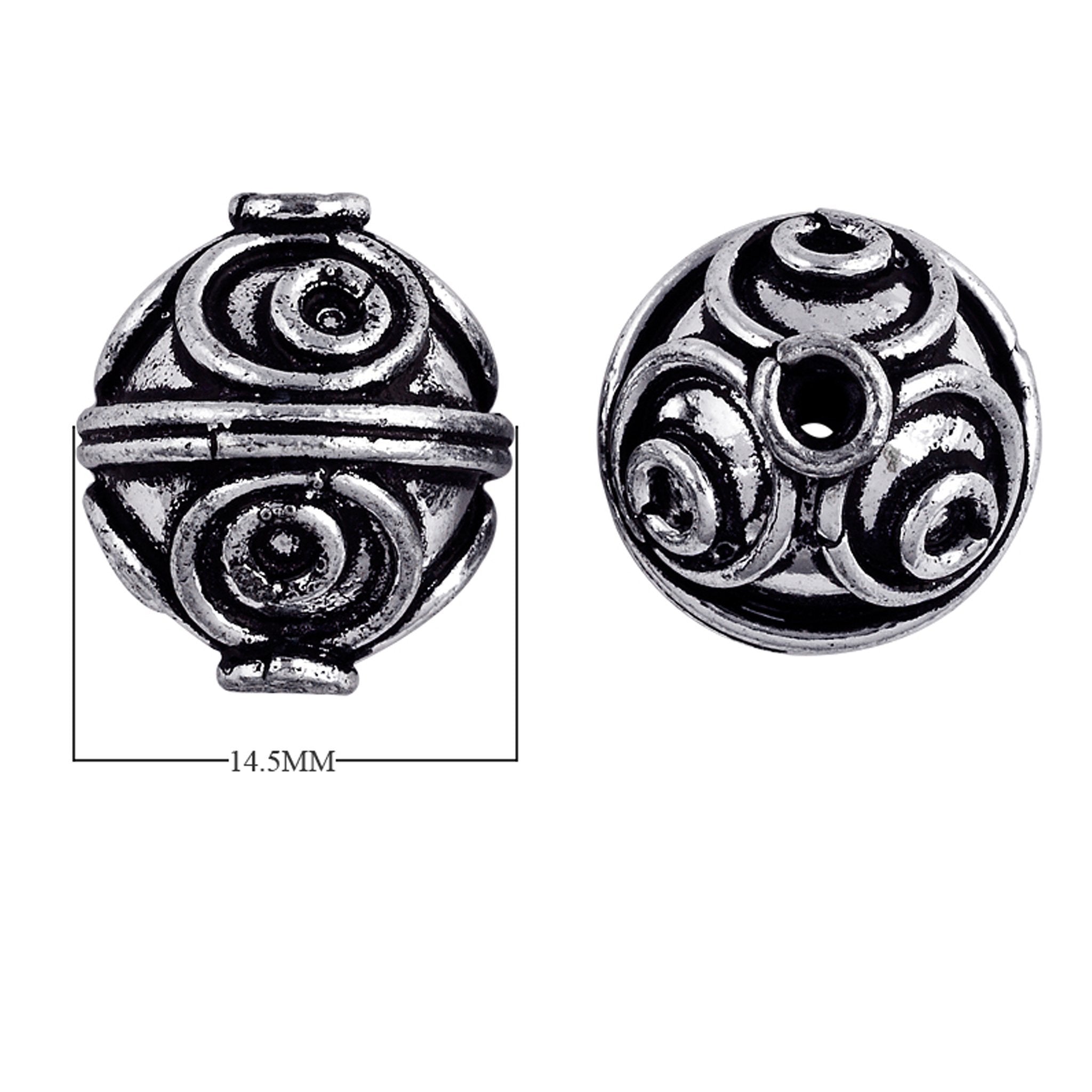 BSF-151 Silver Overlay Bali Bead Beads Bali Designs Inc 