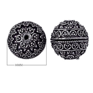 BSF-155 Silver Overlay Bali Bead Beads Bali Designs Inc 
